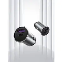 Vention Cargador de Coche FFBH0/ 1xUSB-Tipo C/ 1xUSB/ 20W