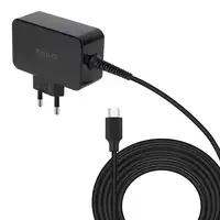 TooQ Cargador de portátil GAN USB-C PD 45W, Negro