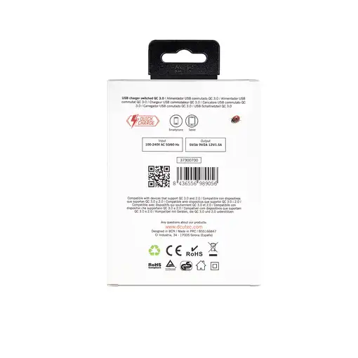 DCU Advance Tecnologic 37300700 cargador de dispositivo móvil Universal Blanco USB