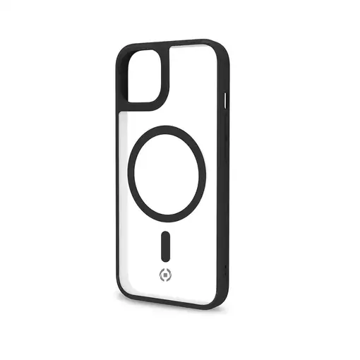 Celly Magmatt funda para teléfono móvil 15,5 cm (6.1") Negro, Transparente