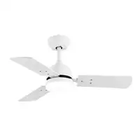 Ventilador DC Portico blanco, LED 20W, 3 aspas y 6 velocidades