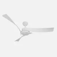 Ventilador DC Tarento blanco 132cm, LED, 3 aspas, 6 velocidades