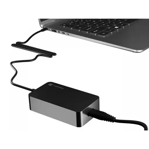 NATEC Grayling USB-C 45W adaptador e inversor de corriente Universal Negro