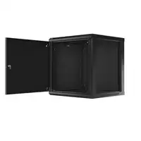 Lanberg WF01-6612-00B armario rack 12U Bastidor de pared Negro