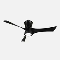 Ventilador LED negro, 6 vel., con mando, memoria y temporizador
