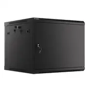 Lanberg WF01-6609-00B armario rack 9U Bastidor de pared Negro