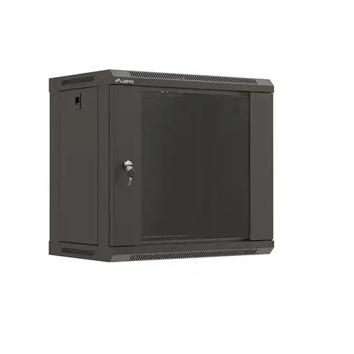Lanberg WF03-5309-10B armario rack 9U Bastidor de pared Negro