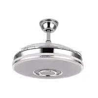 Ventilador DC Noto cromo 3 aspas LED RGB BT y altavoz
