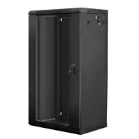 Lanberg WF01-6422-10B armario rack 22U Bastidor de pared Negro