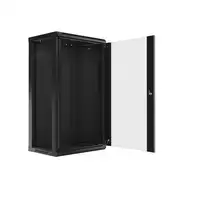 Lanberg WF01-6422-10B armario rack 22U Bastidor de pared Negro