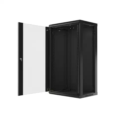 Lanberg WF01-6422-10B armario rack 22U Bastidor de pared Negro
