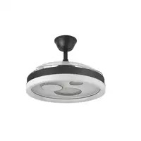Ventilador DC TURIA negro/blanco 3 aspas LED con mando