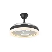 Ventilador DC TURIA negro/blanco 3 aspas LED con mando