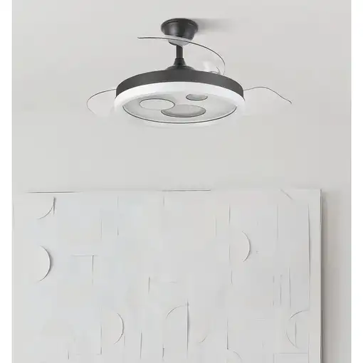Ventiladores techo Negro FABRILAMP