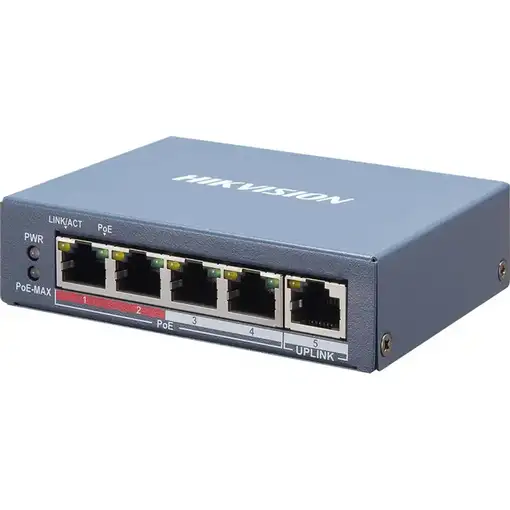 Hikvision DS-3E1105P-EIV2 switch Gestionado Fast Ethernet (10/100) Energía sobre E