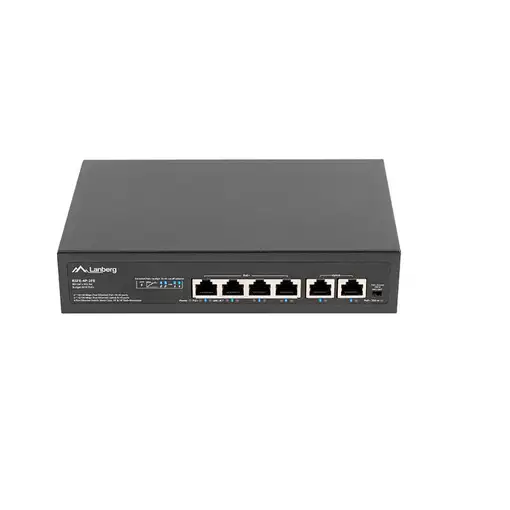 Lanberg RSFE-4P-2FE-60 switch No administrado Fast Ethernet (10/100) Energía sobre