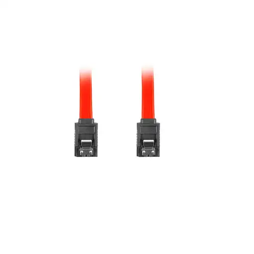 Lanberg CA-SASA-14CU-0030-R cable de SATA 0,3 m SATA 7-pin Rojo