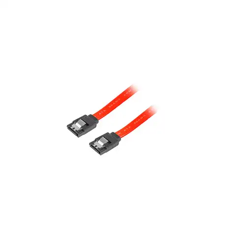 Lanberg CA-SASA-14CU-0030-R cable de SATA 0,3 m SATA 7-pin Rojo