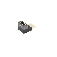 Lanberg AD-HDMI-08 adaptador de cable de vídeo HDMI tipo A (Estándar) Negro, Plata