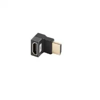 Lanberg AD-HDMI-08 adaptador de cable de vídeo HDMI tipo A (Estándar) Negro, Plata