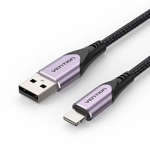 Vention Cable USB 2.0 Lightning LABVF/ USB Macho - Lightning Macho/ 1m/ Morado Vention Cable USB 2.0 Lightning LABVF/ USB Macho - Lightning Macho/ 1m/ Morado