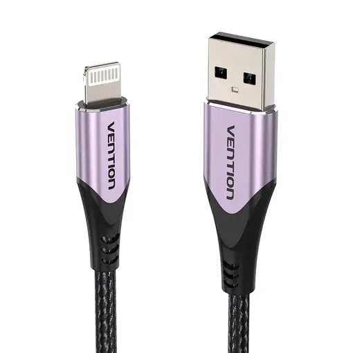 Vention Cable USB 2.0 Lightning LABVF/ USB Macho - Lightning Macho/ 1m/ Morado