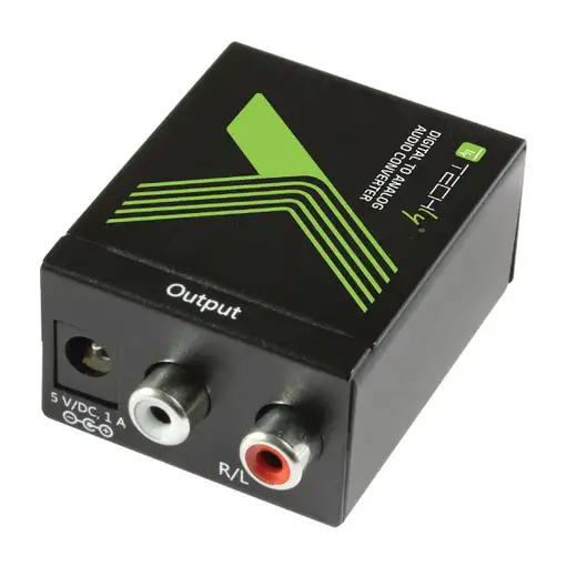 Techly IDATA SPDIF-3 cambiador de género para cable Multiconnection RCA Negro