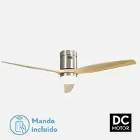 Fabrilamp 128291342 ventilador Haya, Níquel