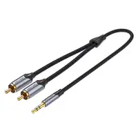 Vention Cable Estéreo BCNBF/ Jack 3.5 Macho - 2x RCA Macho/ 1m/ Gris