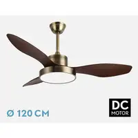 Fabrilamp 128591336 ventilador Marrón, Roble