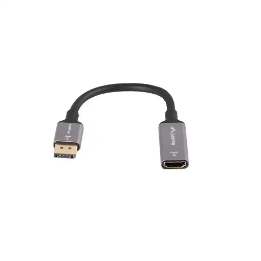 Lanberg AD-DP-HD-02 adaptador de cable de vídeo 0,2 m DisplayPort HDMI Plata