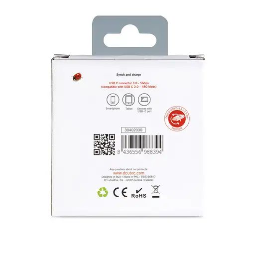 DCU Advance Tecnologic 30402030 cambiador de género para cable USB A USB C Gris