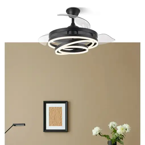 Ventiladores techo Negro FABRILAMP