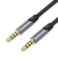 Vention Cable Estéreo BAQHH/ Jack 3.5 Macho - Jack 3.5 Macho/ 2m/ Gris