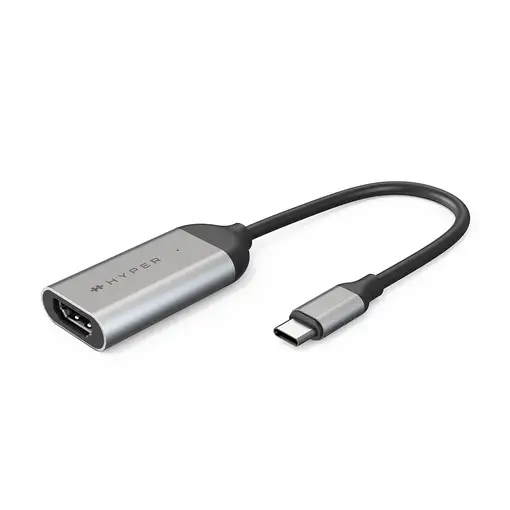 HYPER HD-H8K USB Tipo C HDMI Acero inoxidable
