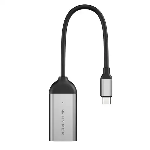 HYPER HD-H8K USB Tipo C HDMI Acero inoxidable