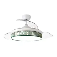 Ventilador DC Moda blanco/verde LED 108 cm con mando