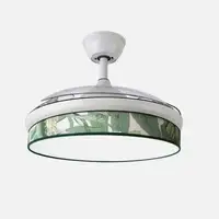 Ventilador DC Moda blanco/verde LED 108 cm con mando