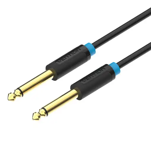 Vention Cable Estéreo BAABH/ Jack 6.5 Macho - Jack 6.5 Macho/ 2m/ Negro Vention Cable Estéreo BAABH/ Jack 6.5 Macho - Jack 6.5 Macho/ 2m/ Negro