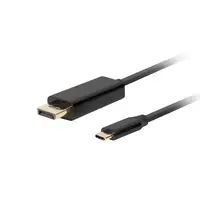 Lanberg CA-CMDP-10CU-0005-BK adaptador de cable de vídeo 0,5 m USB Tipo C DisplayP