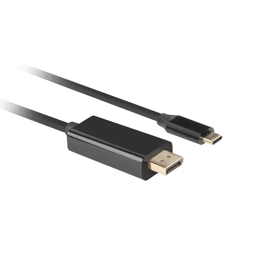 Lanberg CA-CMDP-10CU-0005-BK adaptador de cable de vídeo 0,5 m USB Tipo C DisplayP