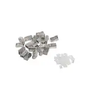 Lanberg PLS-6020 conector RJ-45 Acero inoxidable, Transparente