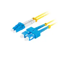 Lanberg FO-SULU-SD11-0010-YE Cable de fibra óptica e InfiniBand 1 m SC LC Amarillo
