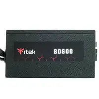 itek BD600 unidad de fuente de alimentación 600 W 24-pin ATX ATX Negro