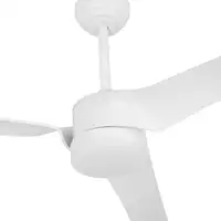 Ventilador DC Montijo blanco 132 cm, LED regulable, 3 aspas