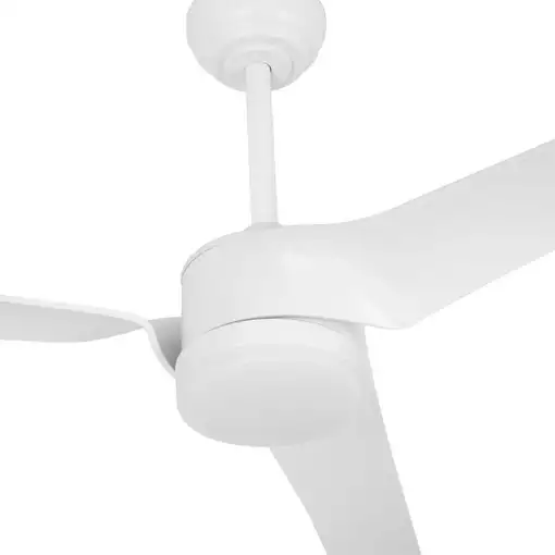 Ventilador DC Montijo blanco 132 cm, LED regulable, 3 aspas