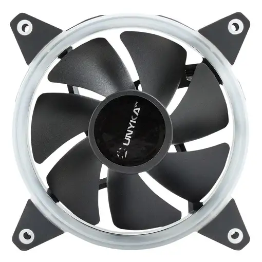 UNYKAch Candy 20 Carcasa del ordenador Ventilador 12 cm Negro