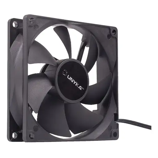 UNYKAch 90 mm Carcasa del ordenador Ventilador 9 cm Negro