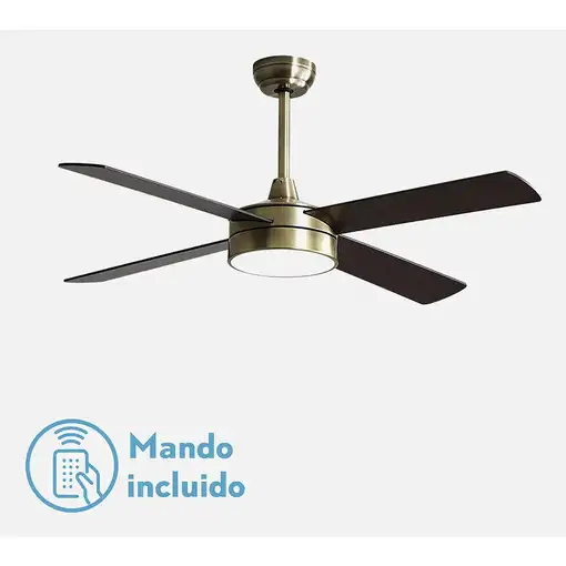 Fabrilamp 128791436 ventilador Oro, Roble, Nuez