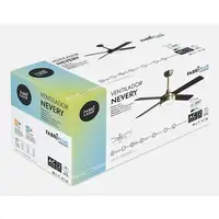 Fabrilamp 128791436 ventilador Oro, Roble, Nuez